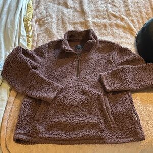 Cozy Abercrombie and Fitch pullover 1/4 zip